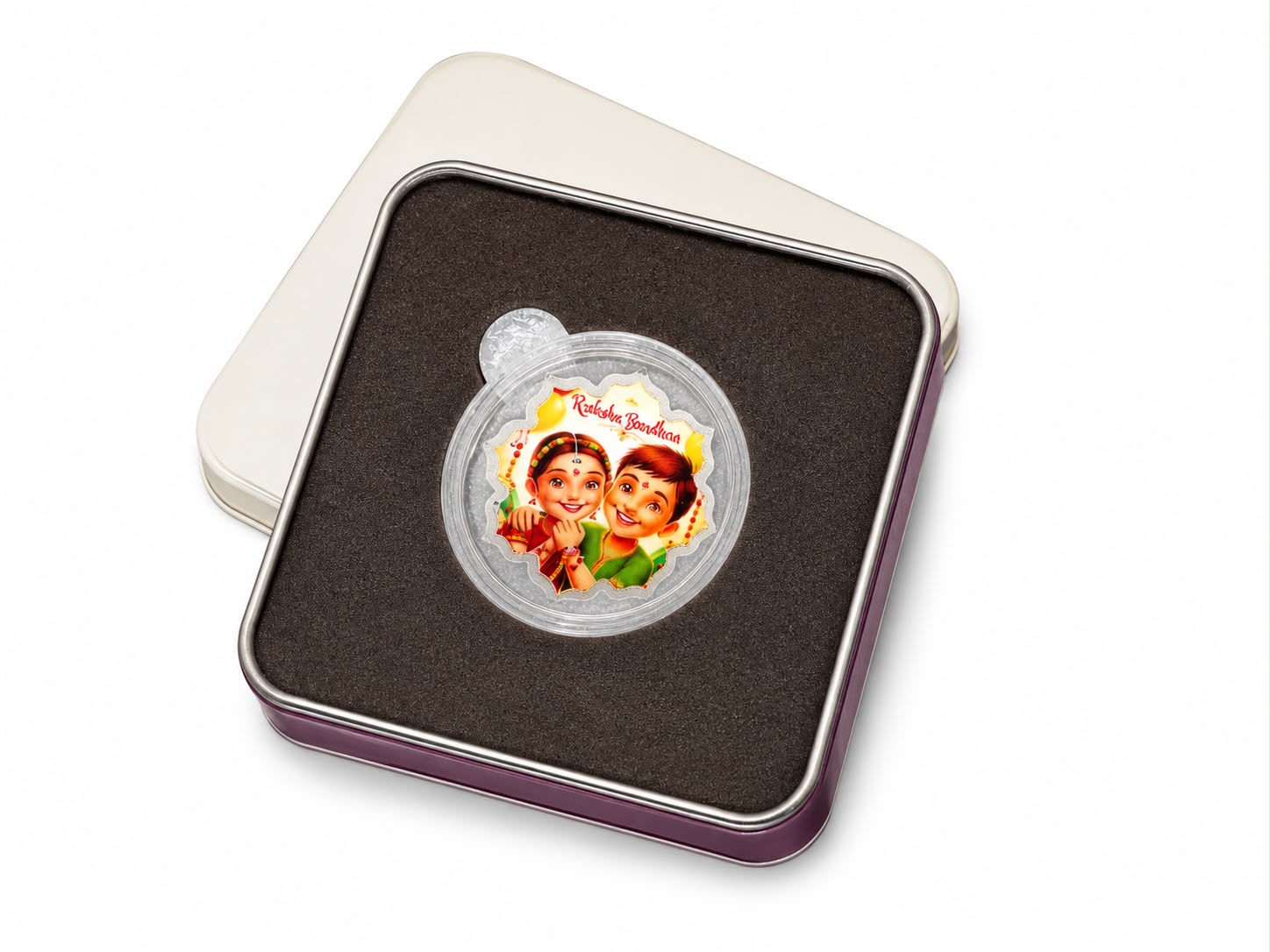 10g Lotus Raksha Bandhan Silver Coin